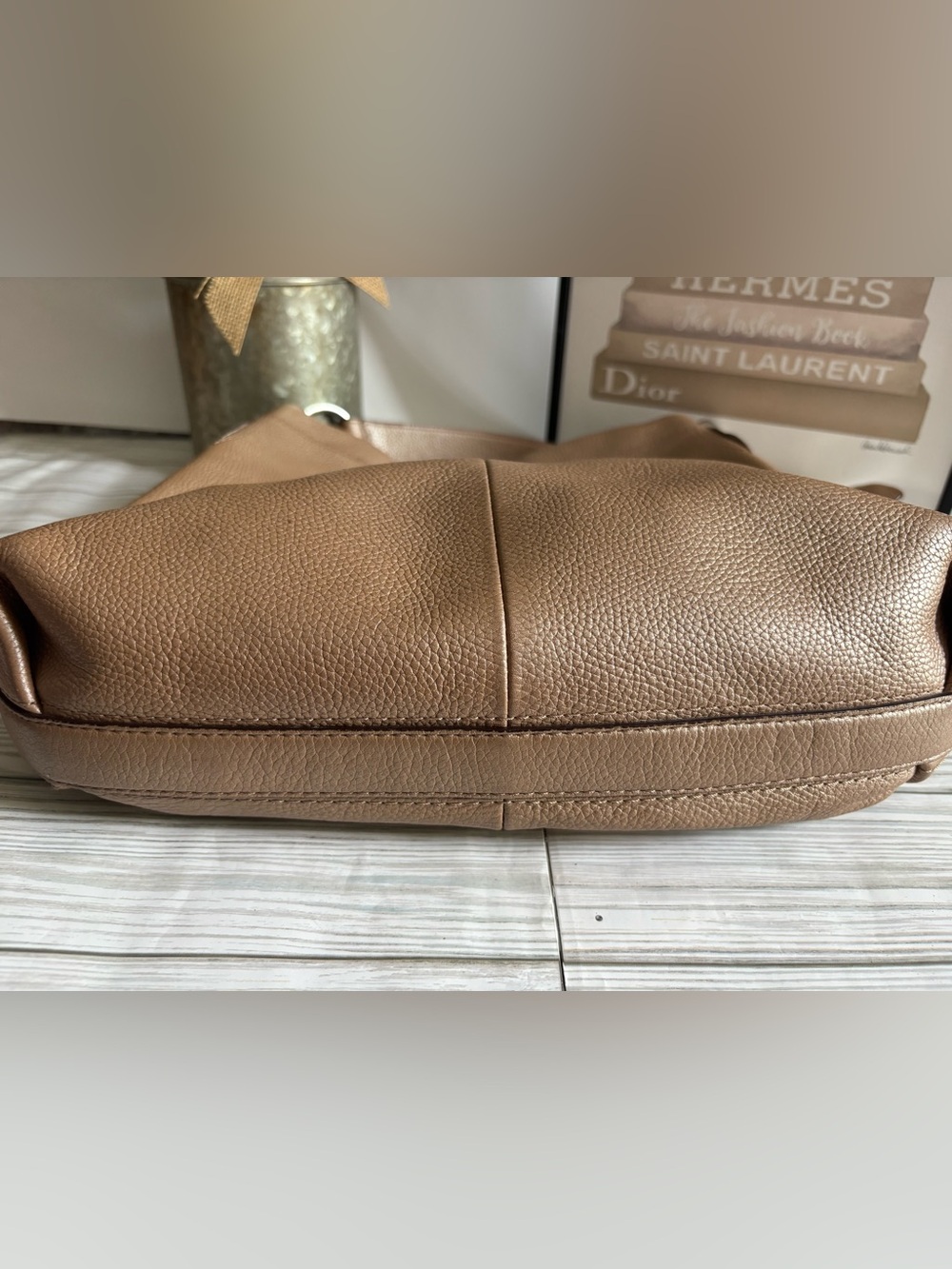 Coach Penelope pebbled leather hobo bag 16535 - Picture 6 of 15